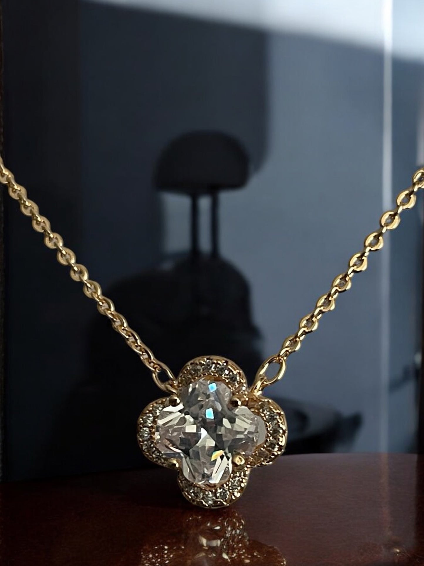 Clover Design 18k Gold Electroplated Set