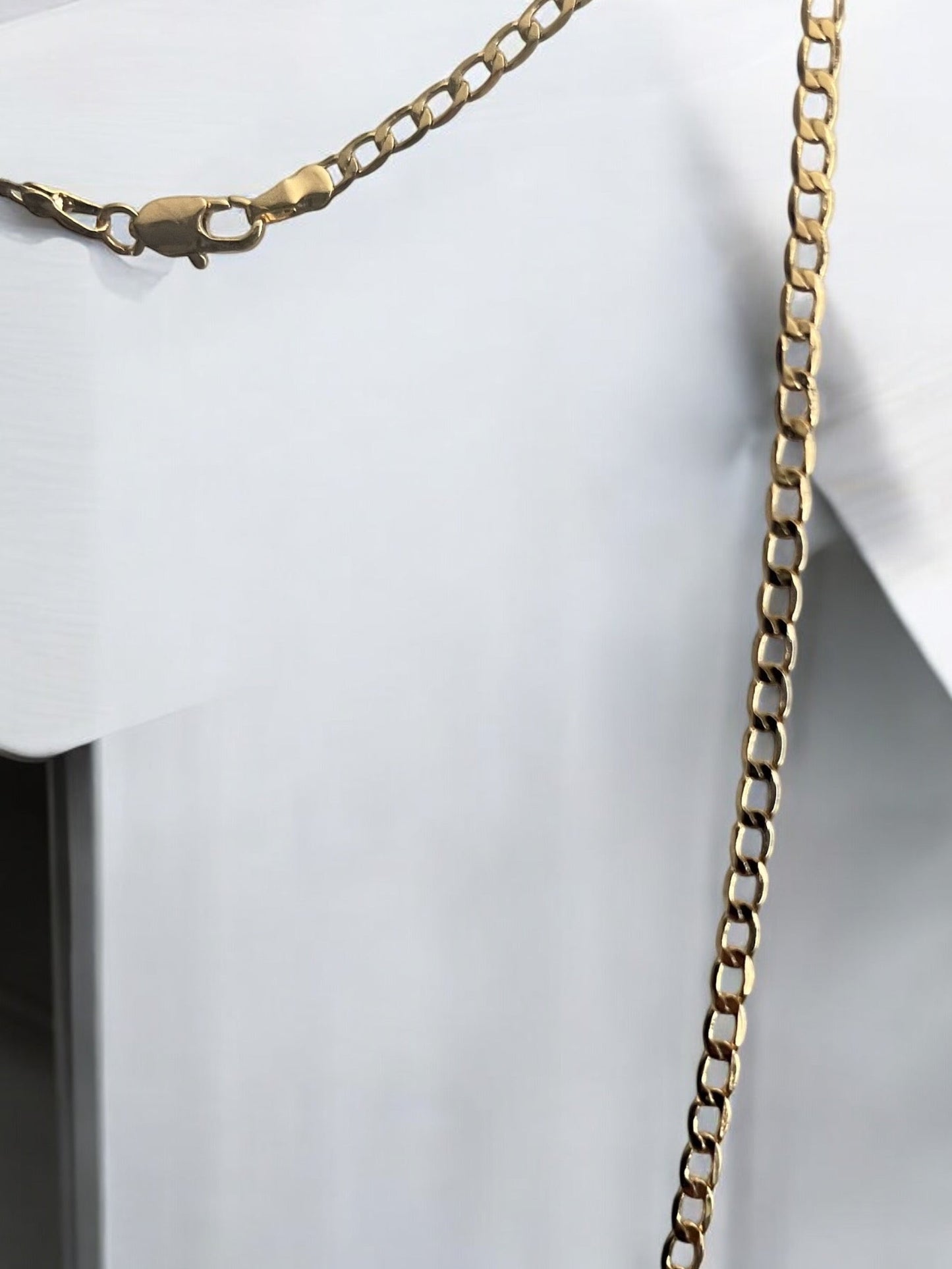 Cuban Style Link 18k Gold Electroplated Chain