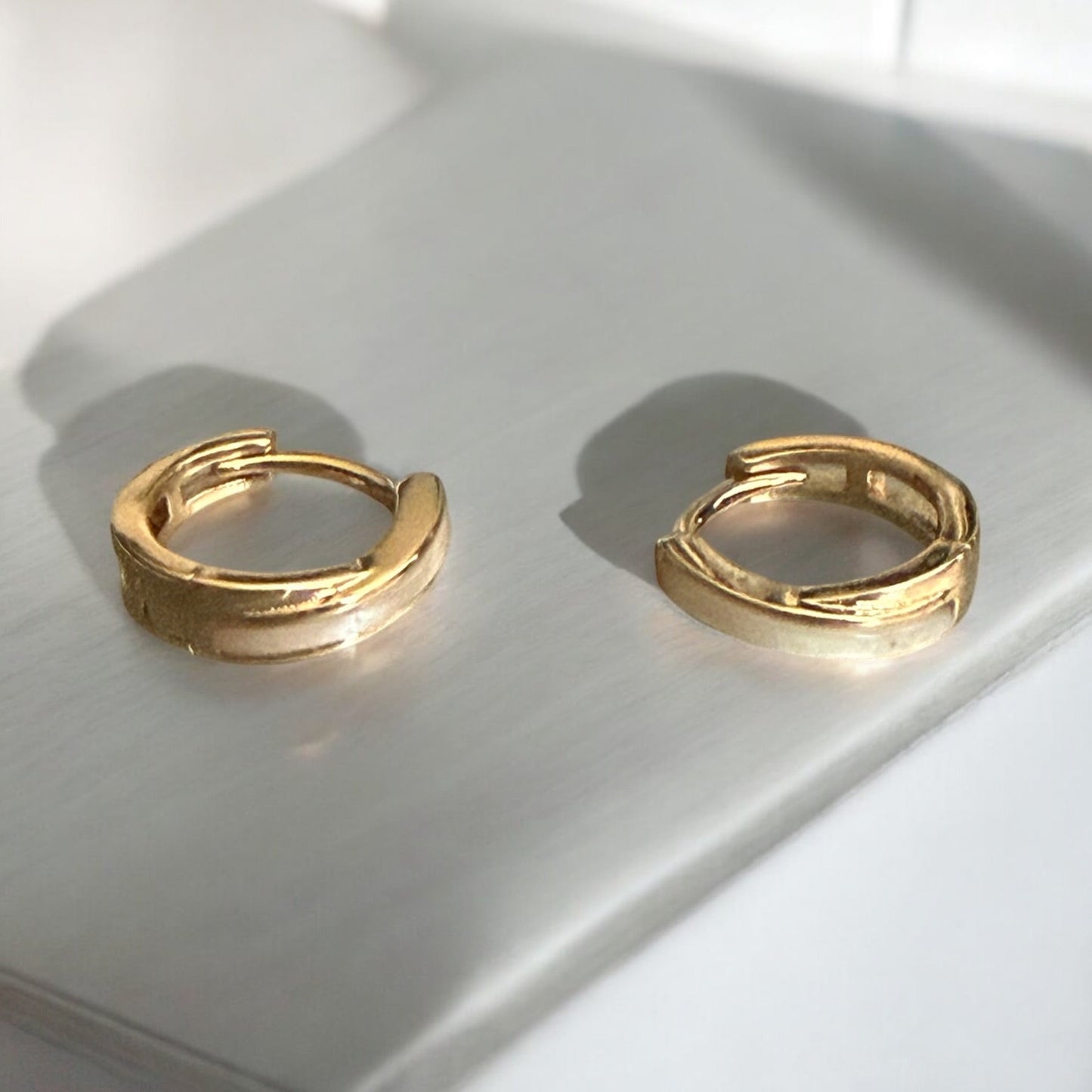 Shell MOP 18k Gold Electroplated Earrings