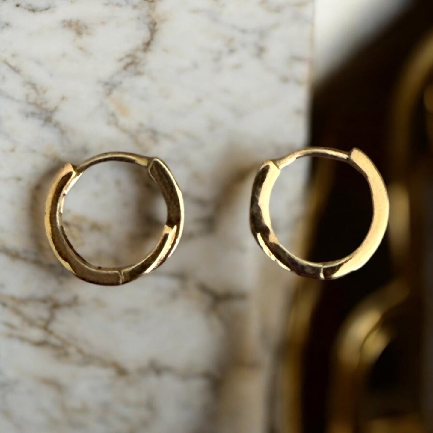 Shell MOP 18k Gold Electroplated Earrings
