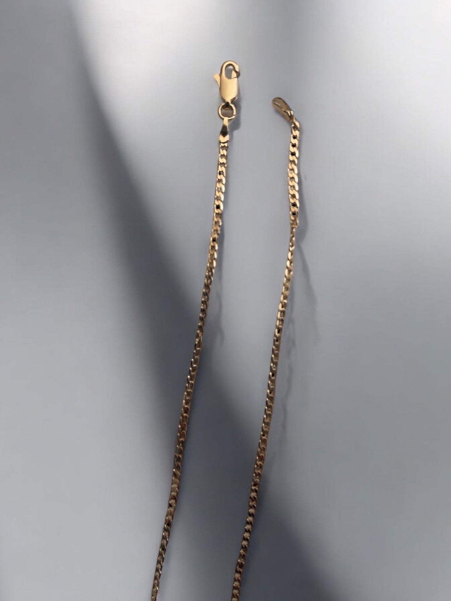 Cuban Style 18k Gold Electroplated Chain
