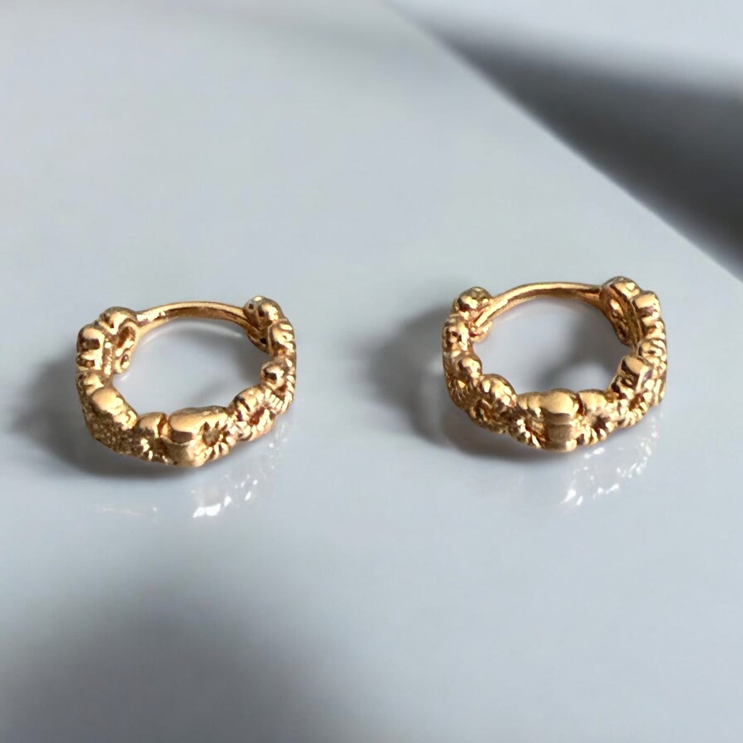 Infinity CZ 18k Gold Electroplated Earrings