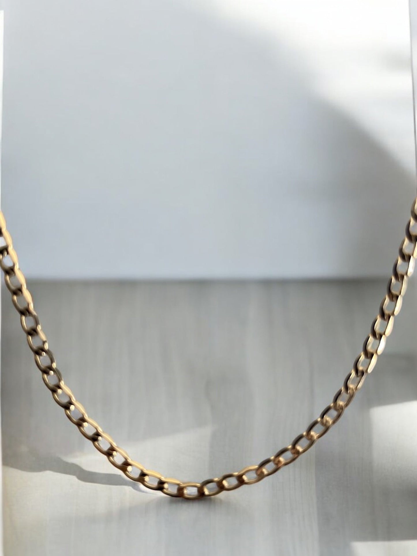 Cuban Style Link 18k Gold Electroplated Chain
