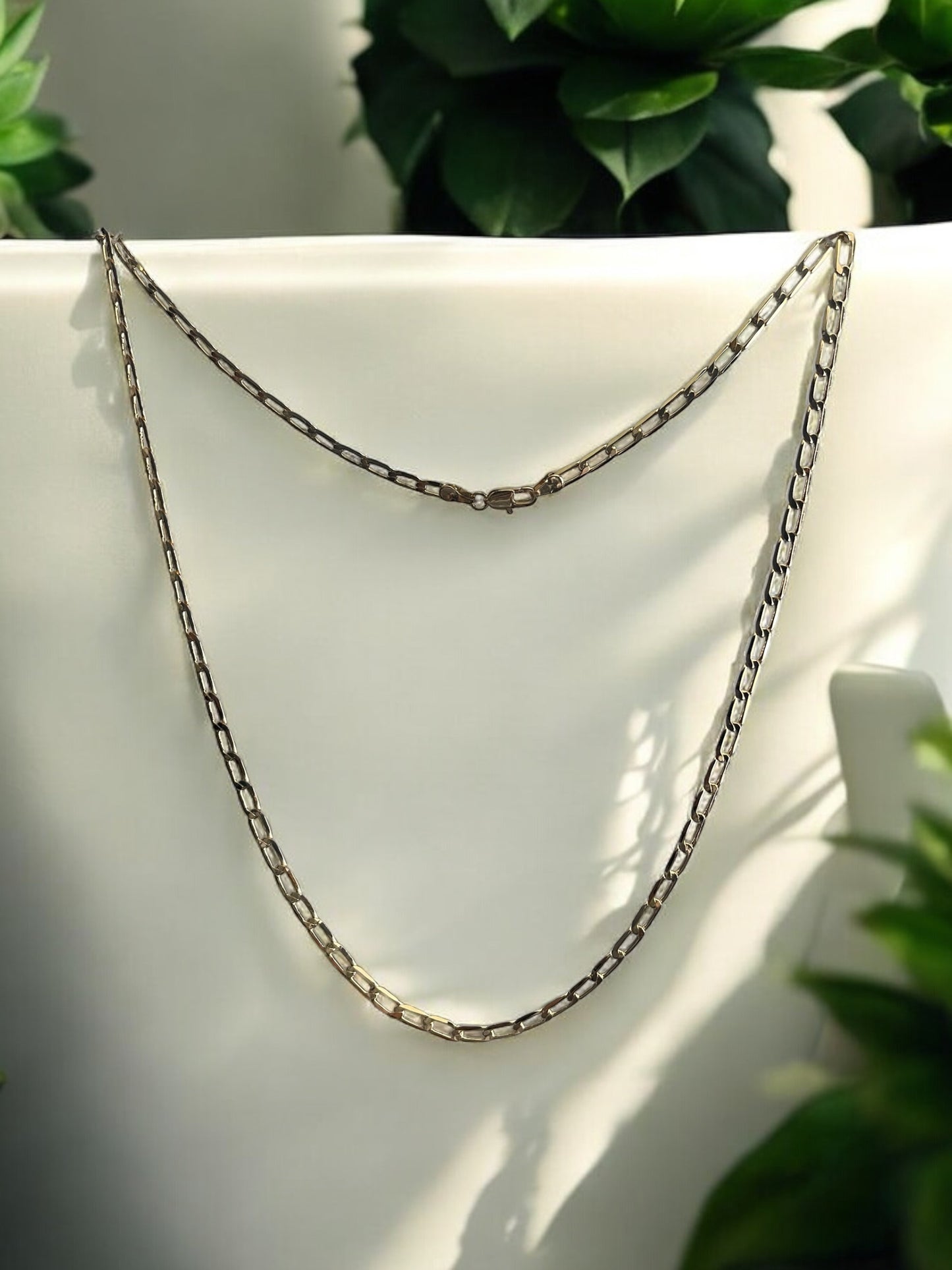 Chain Link 14k Gold Electroplated Necklace