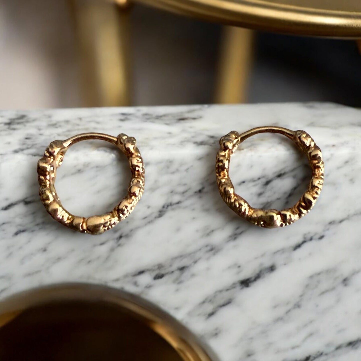 Infinity CZ 18k Gold Electroplated Earrings