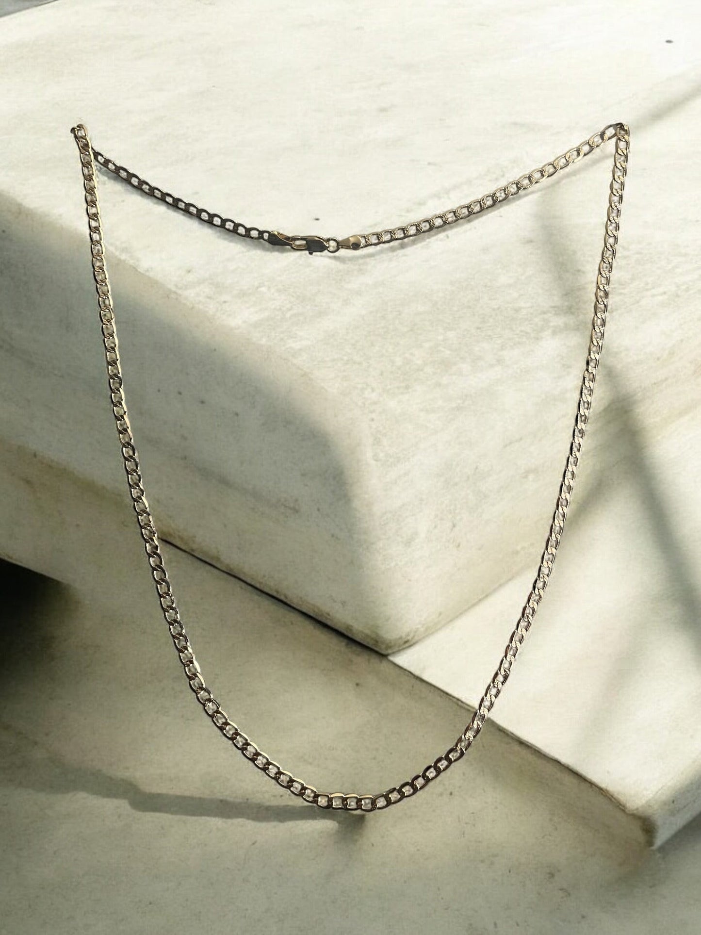 Chain Link 14k Gold Electroplated Necklace