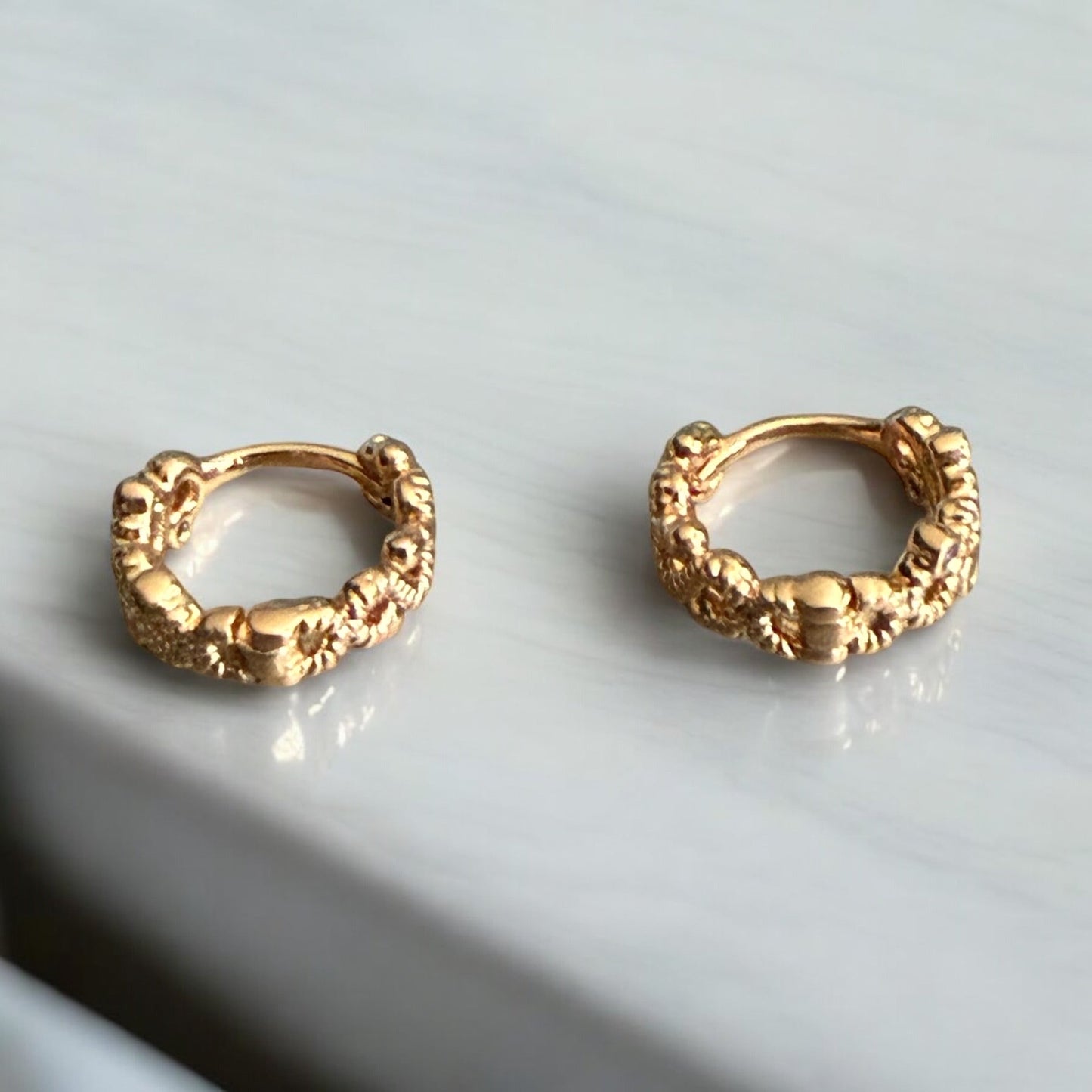 Infinity CZ 18k Gold Electroplated Earrings