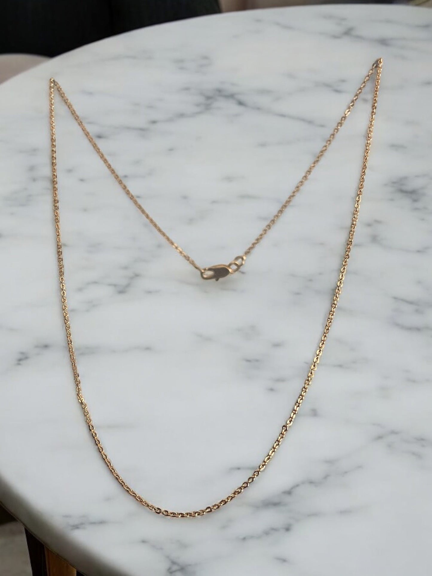 Thin 18k Gold Electroplated Chain
