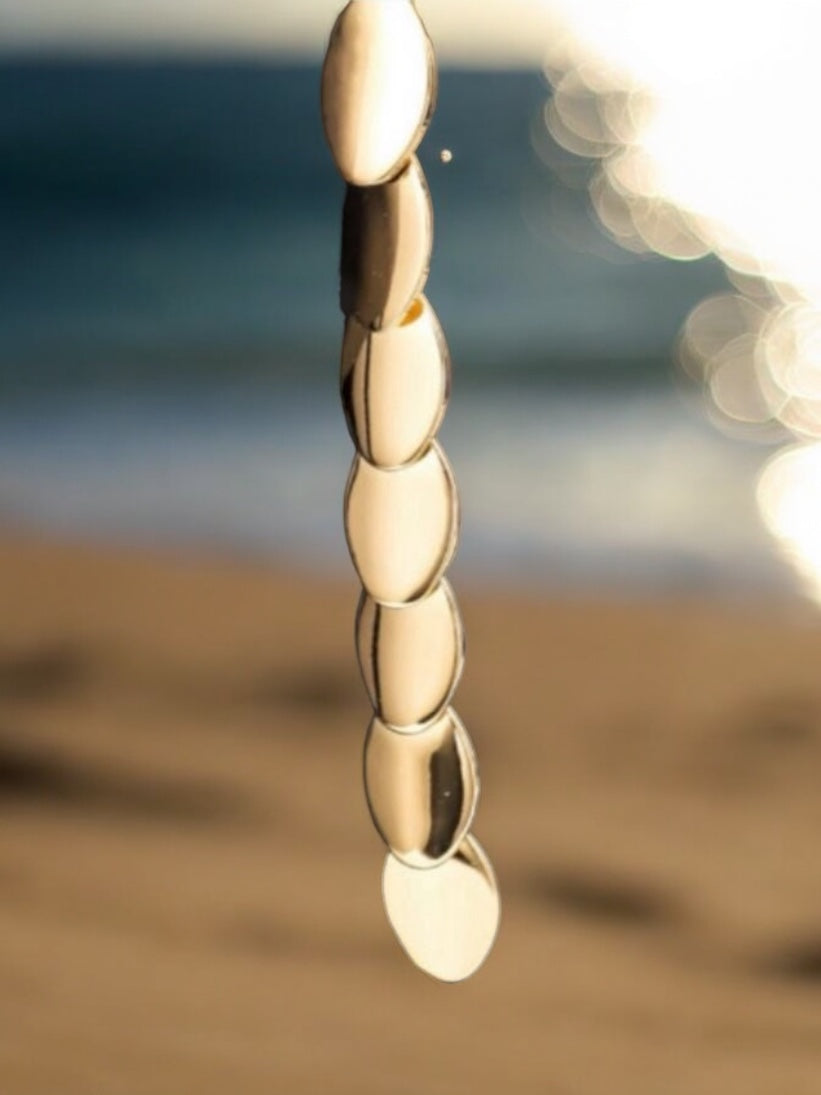 Dangle 14k Gold Electroplated Post Back Earrings