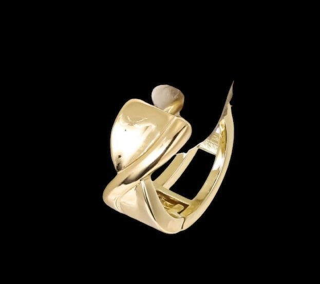 Plain Polished 14k Gold Electroplated Hoop Earrings