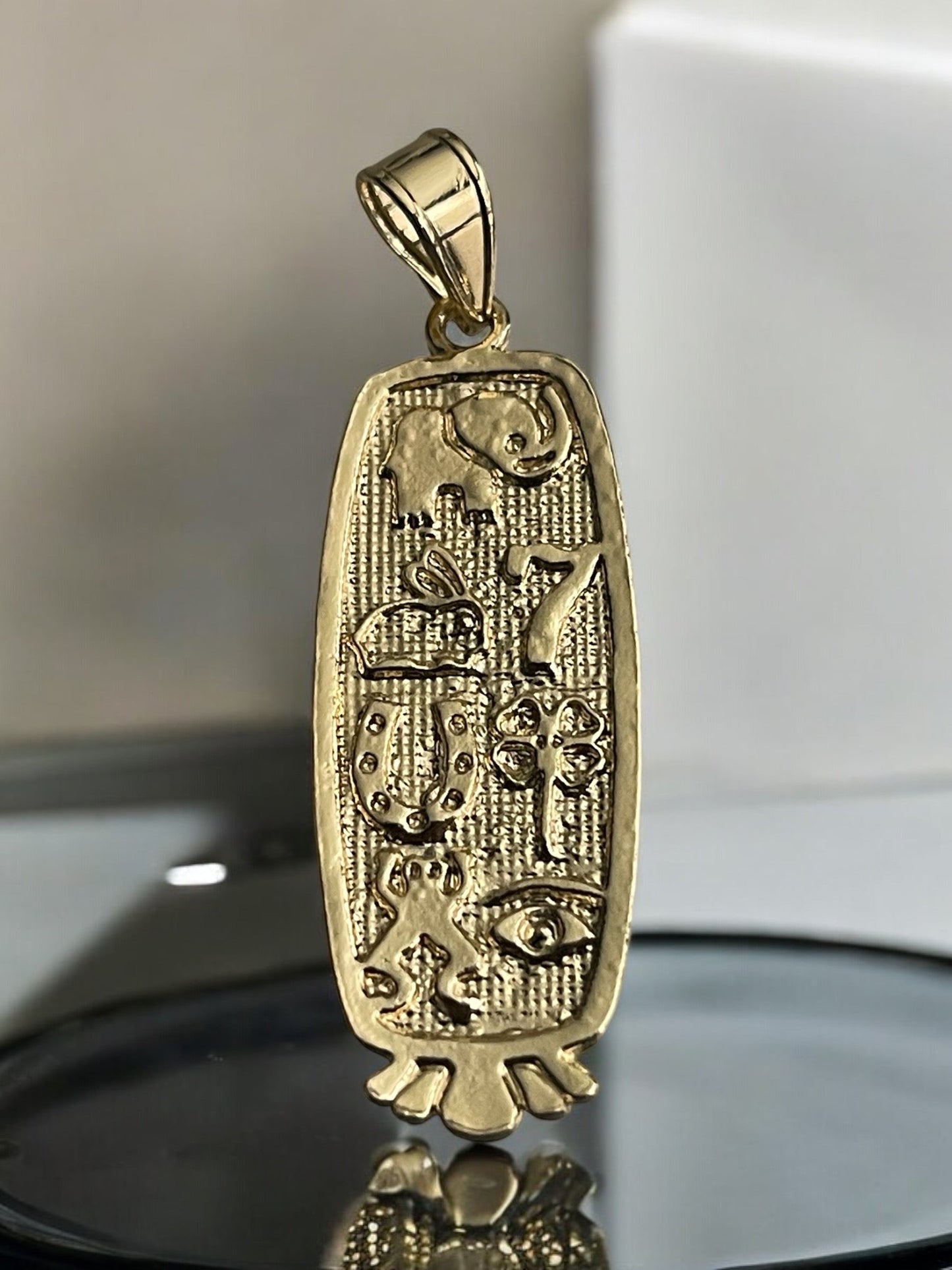 Lucky Charm 14k Gold Electroplated Pendant