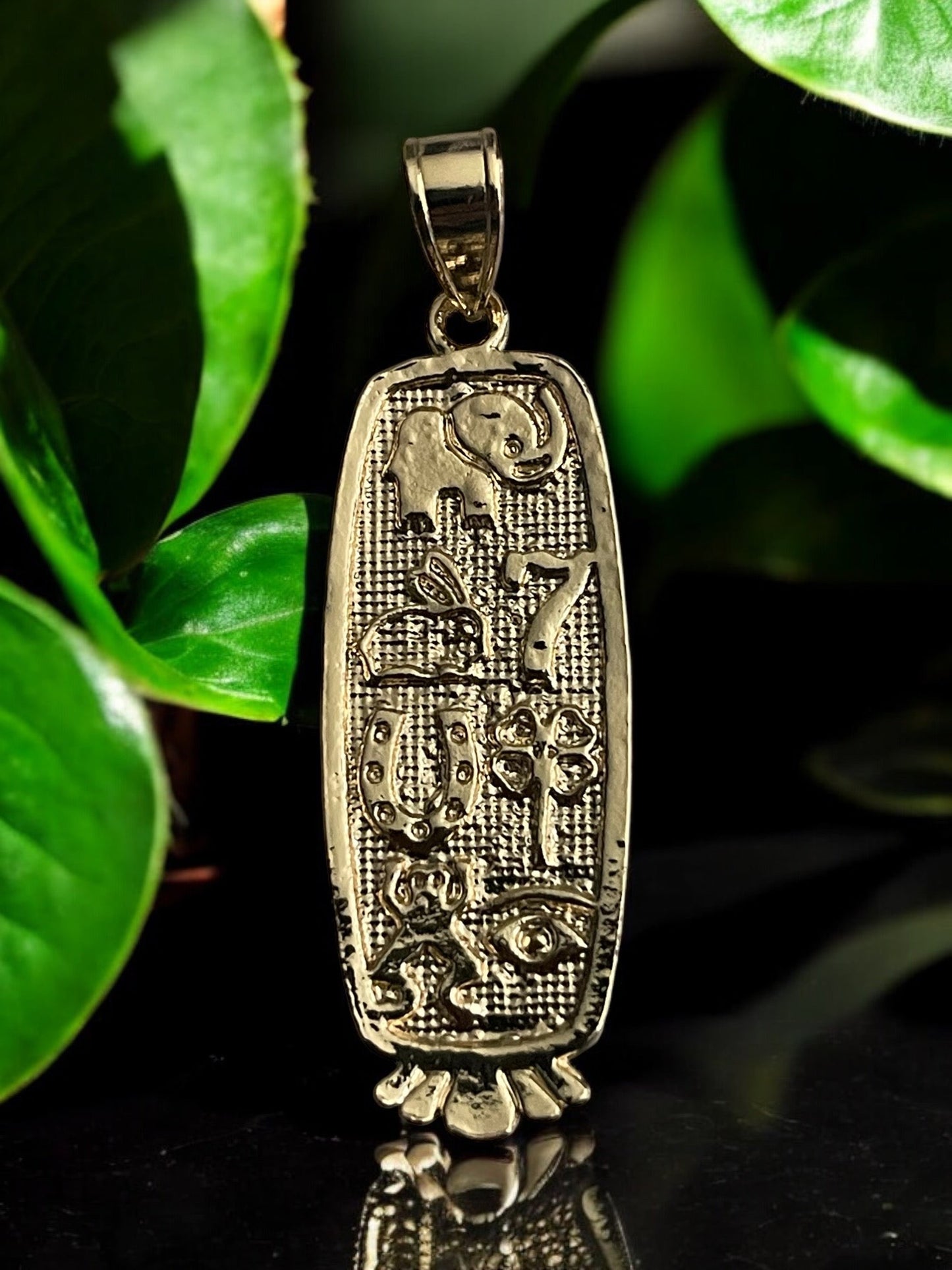 Lucky Charm 14k Gold Electroplated Pendant