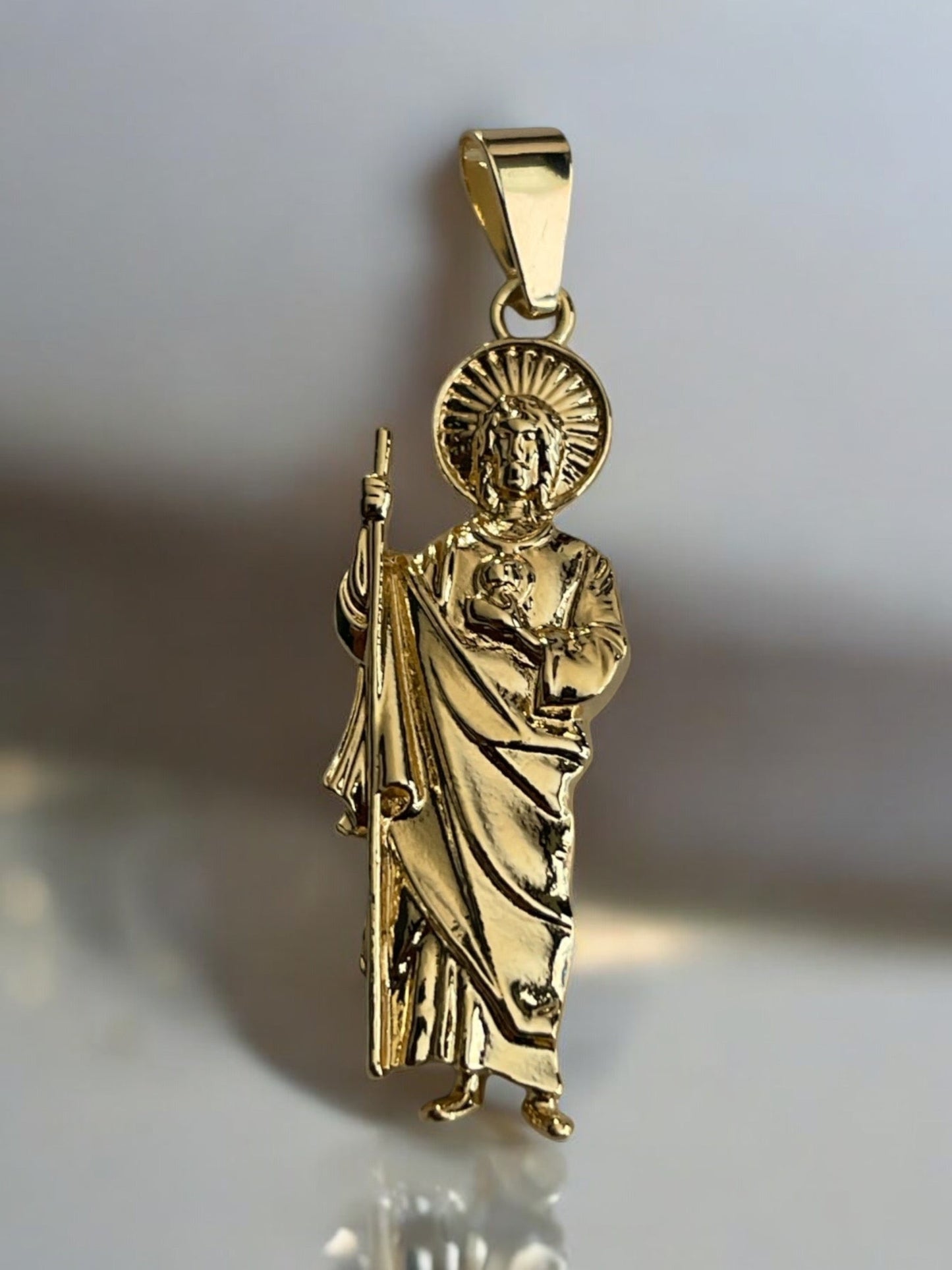 Saint Jude 14k Gold Electroplated Pendant