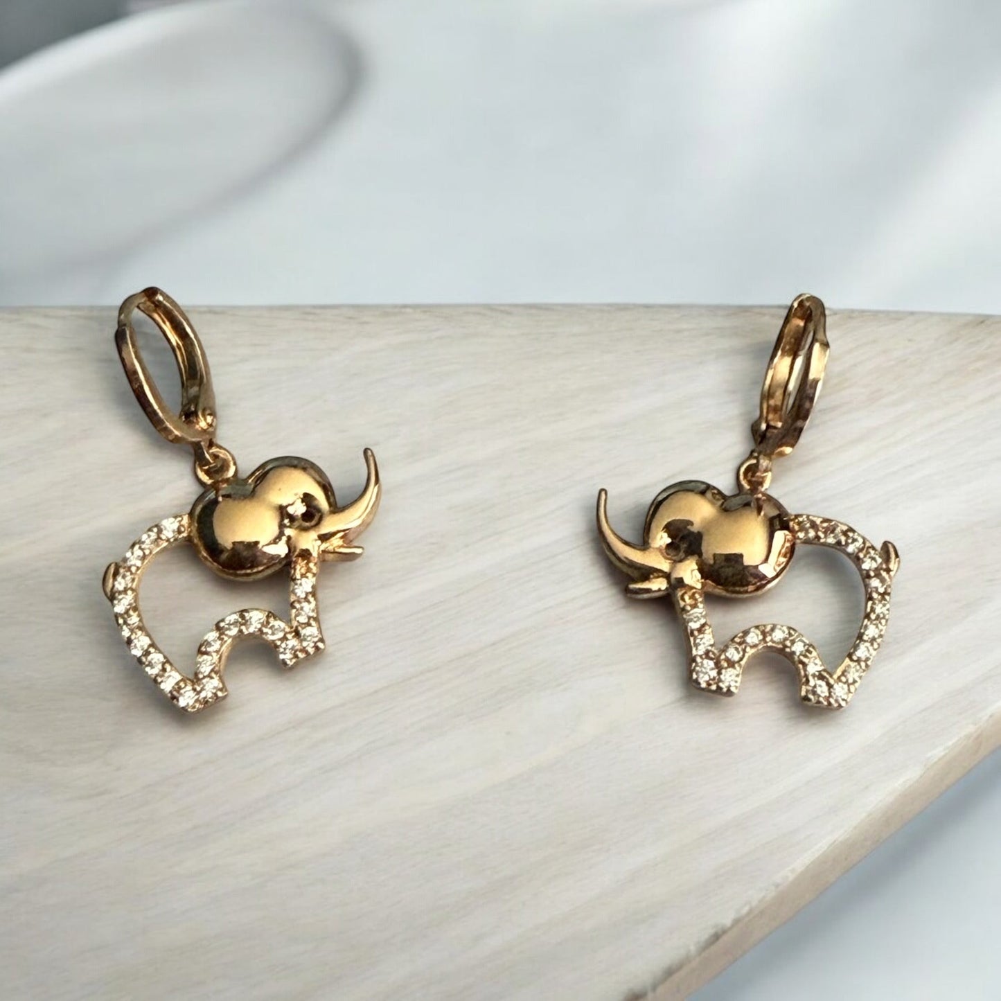 Elephant Theme 18k Gold Electroplated Set