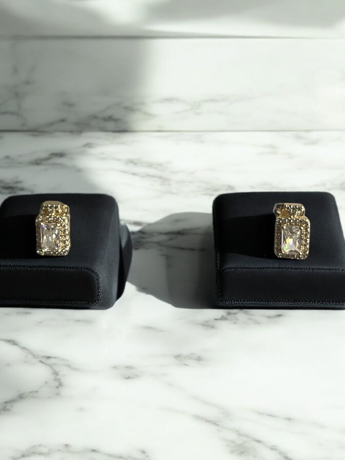 Perfume Botle Design 14k Gold Electroplated Set