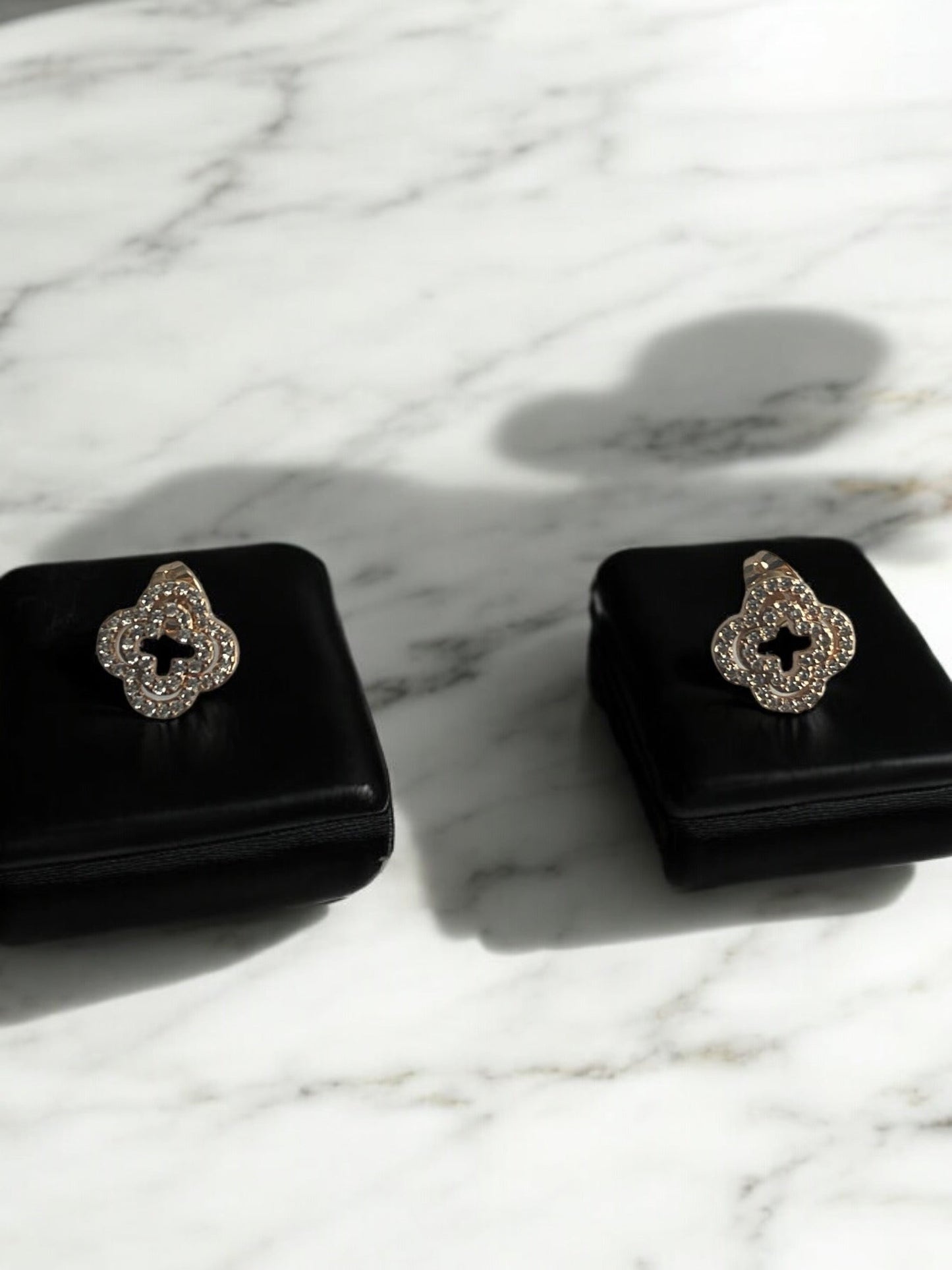 Clover Design 18k Gold Electroplated Set