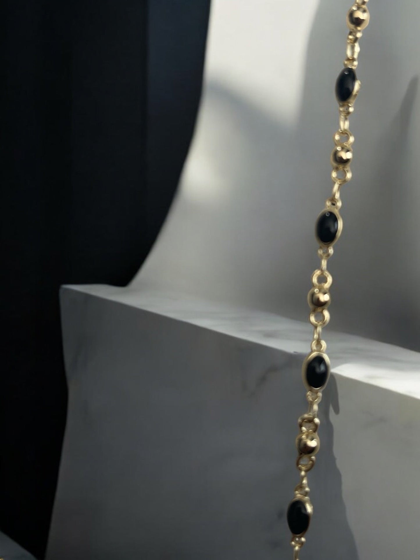 Oval Color Beaded 14k Gold Electroplated Set