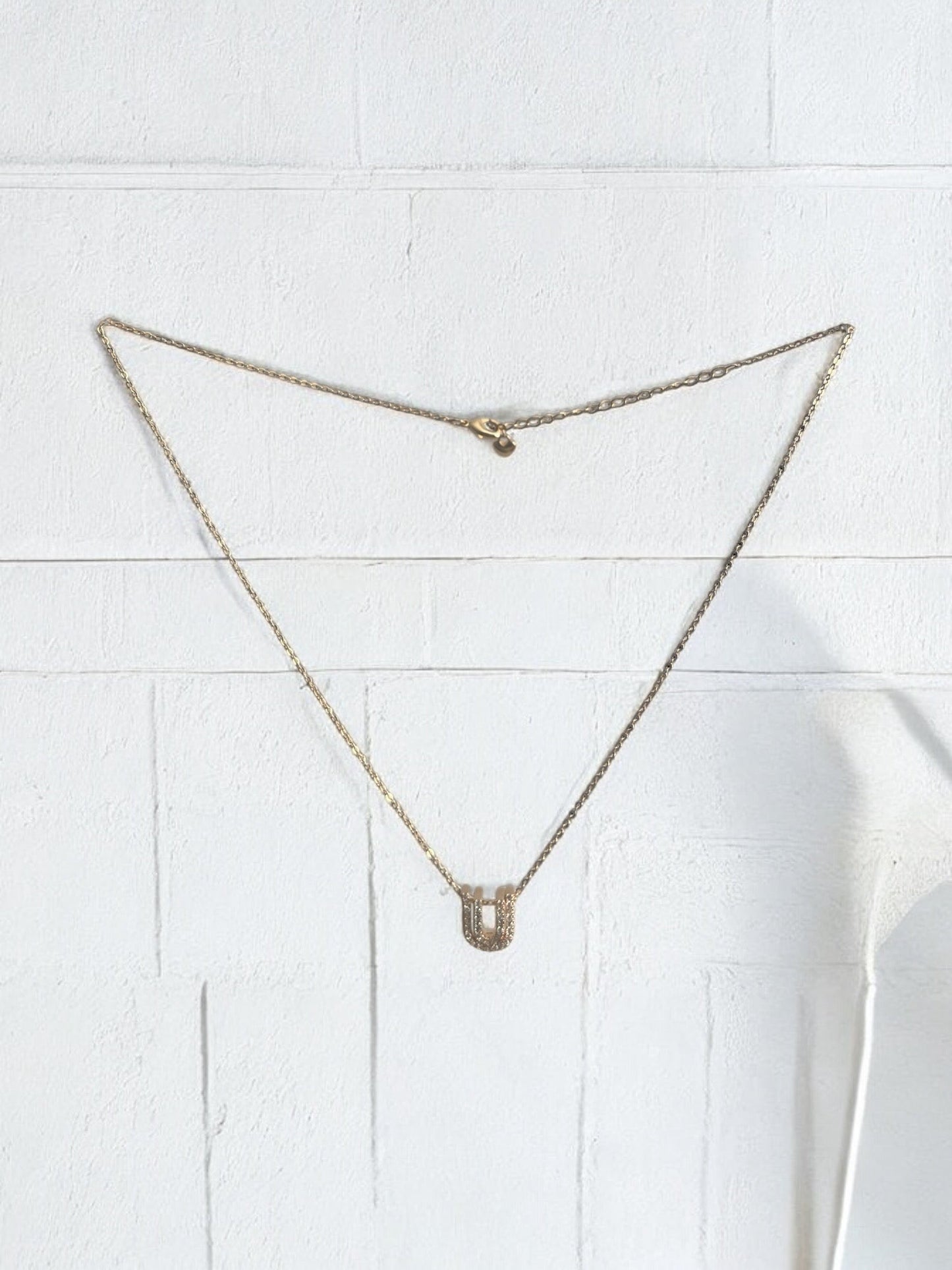 Double Layered U Design 18k Gold Electroplated Set