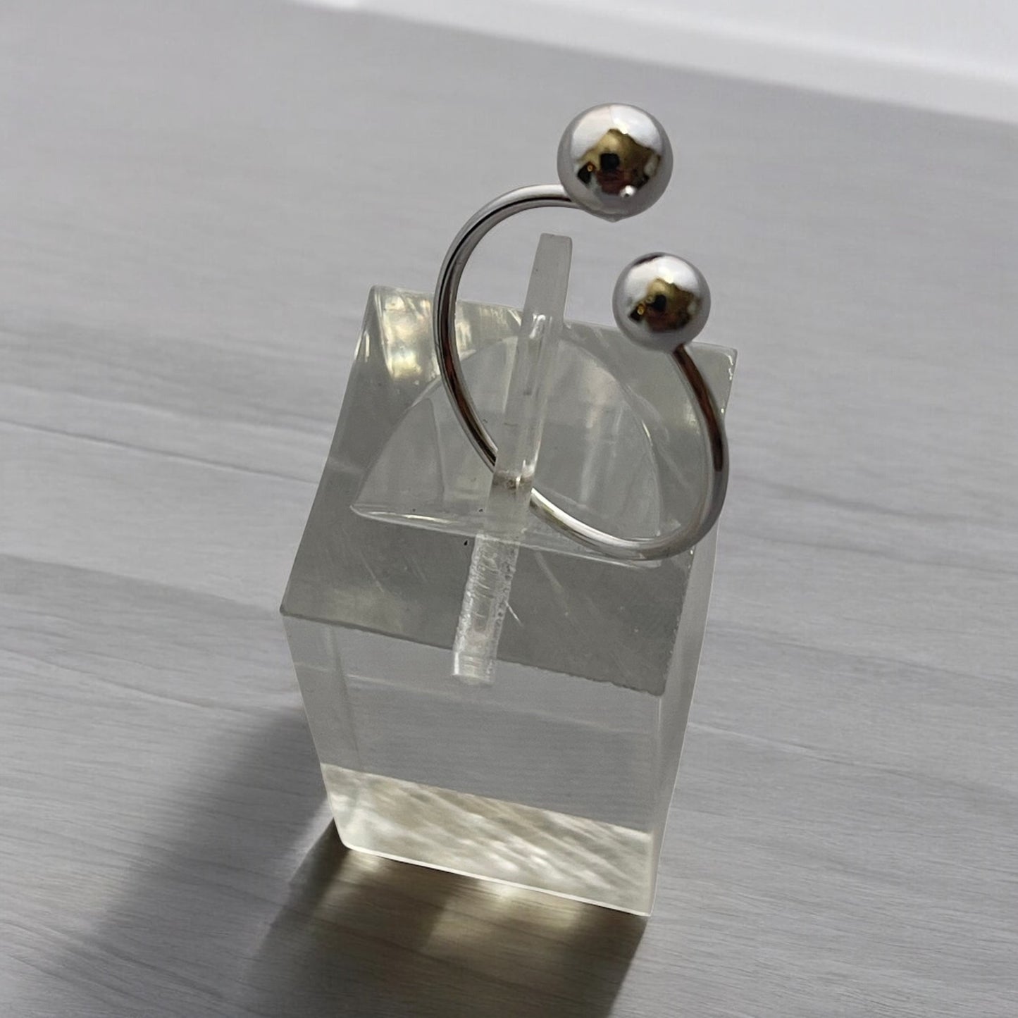 Rhodium Electroplated Ring