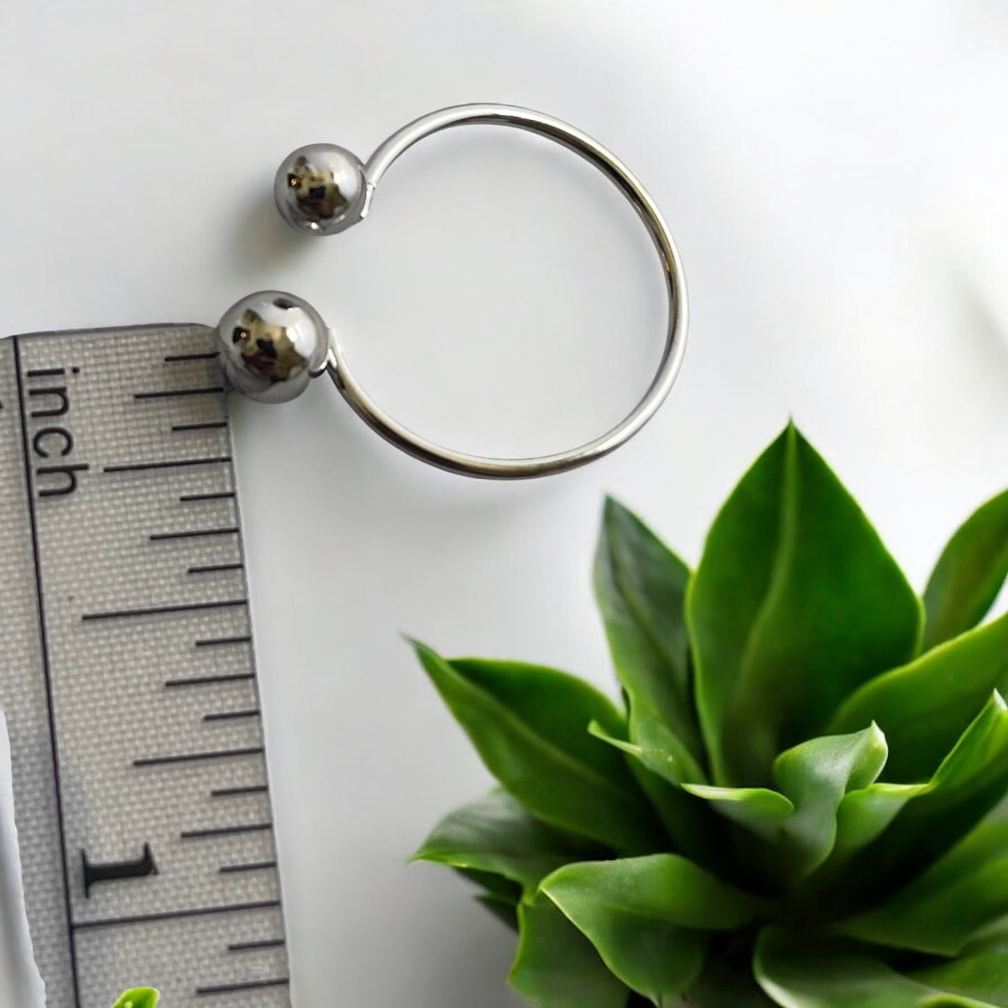 Rhodium Electroplated Ring