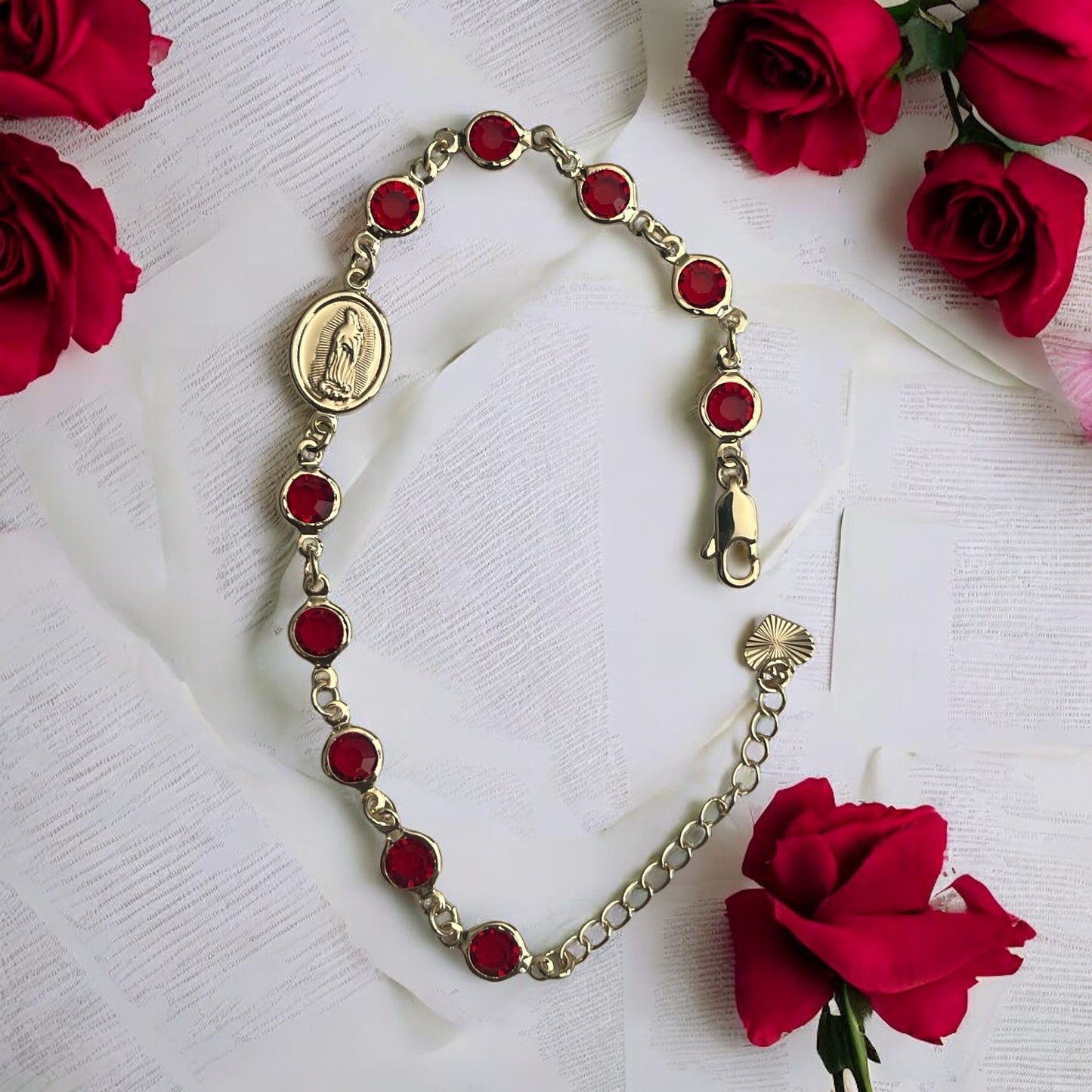 Guadalupe 14k Gold Electroplated Bracelet