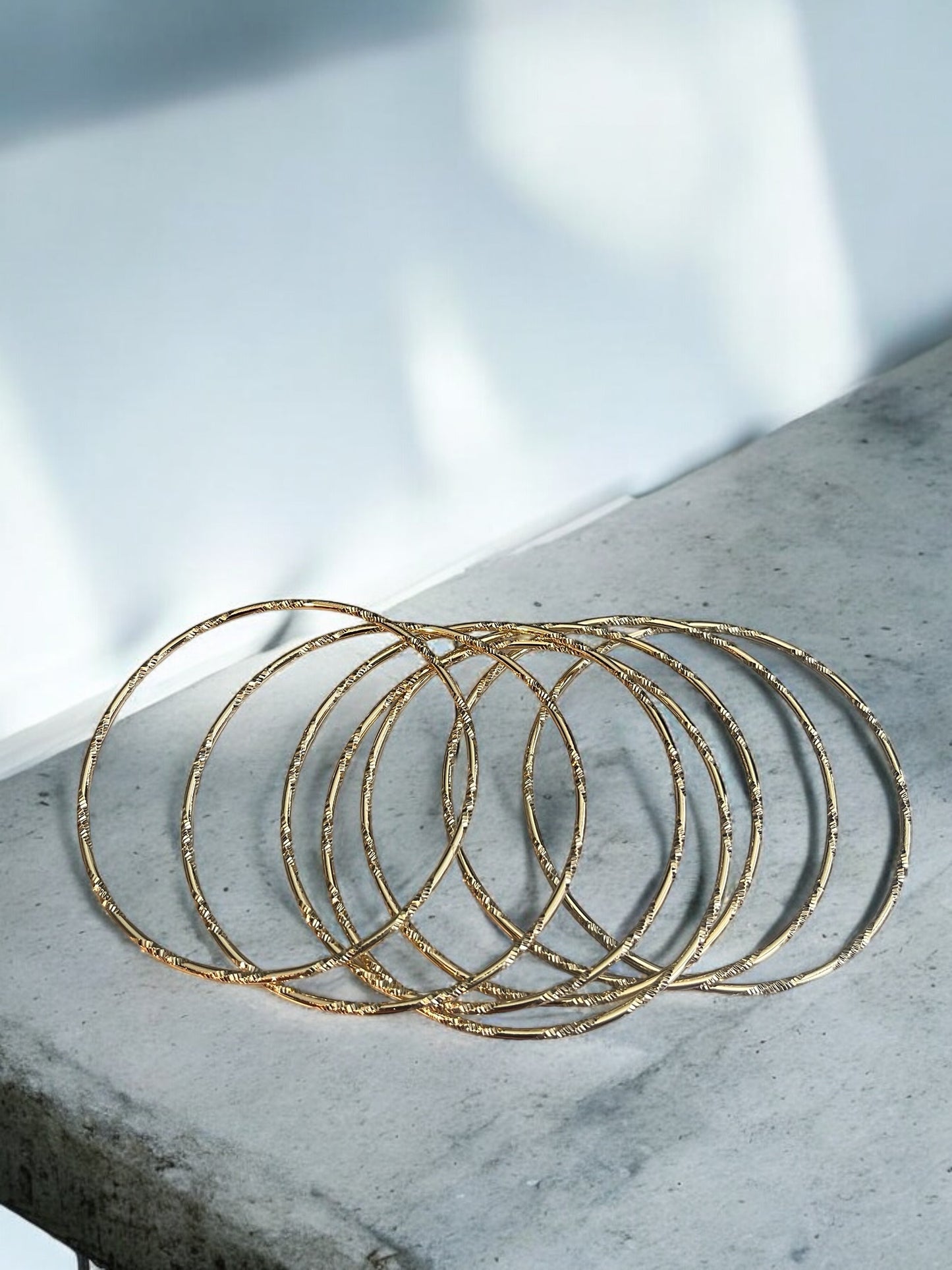 7 Day Semanario Style 14k Gold Electroplated Bracelets