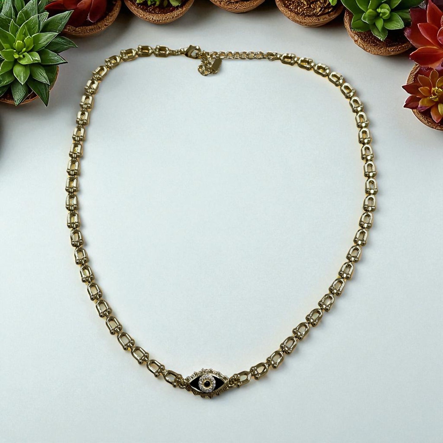 Evil Eye 14k Gold Electroplated Set