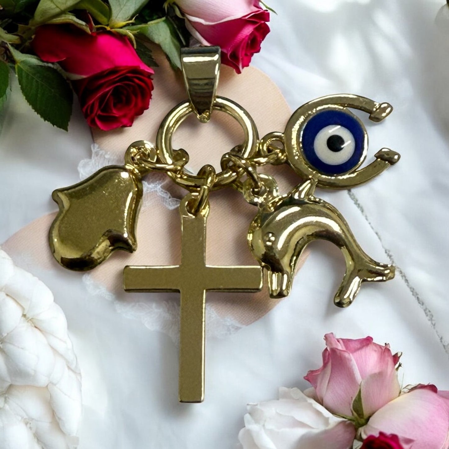 Lucky Charms 14k Gold Electroplated Pendant