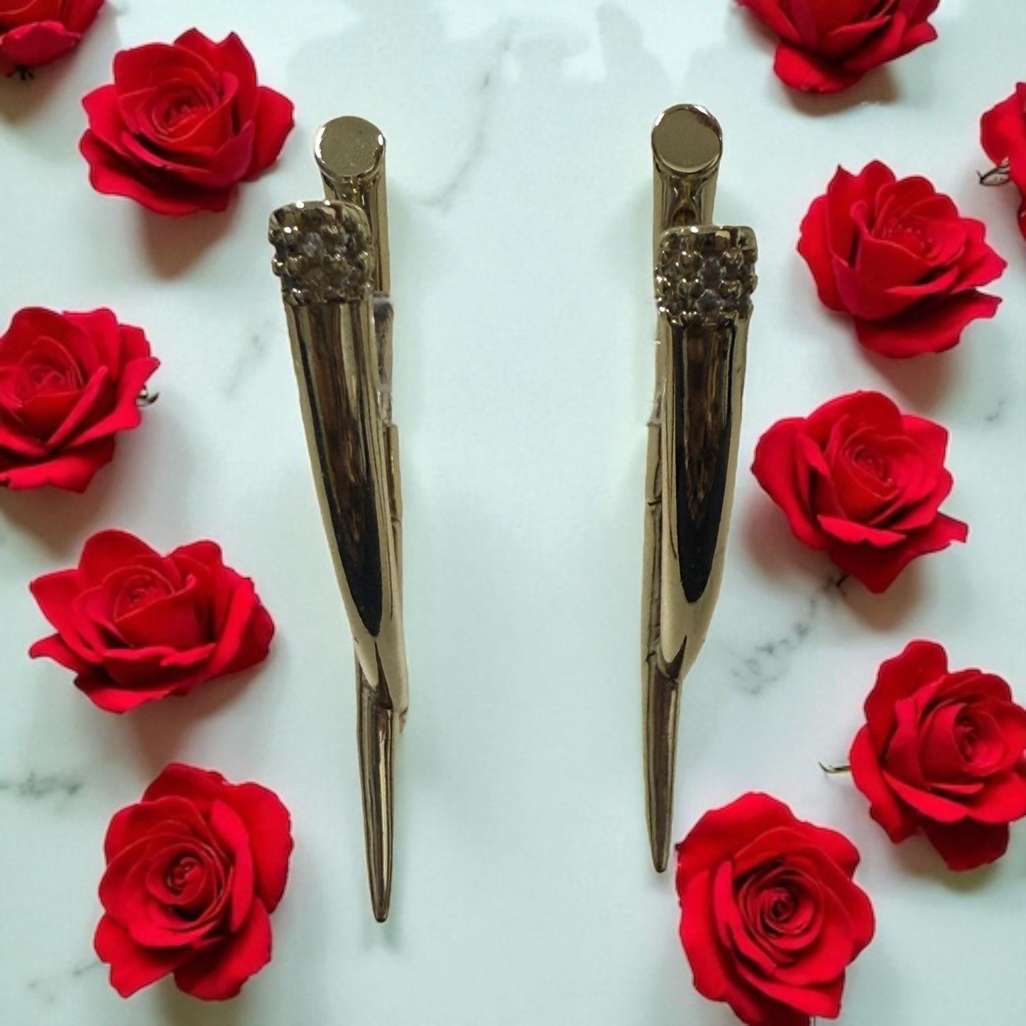 Drop and Dangle 14k Gold Electroplated Earrings