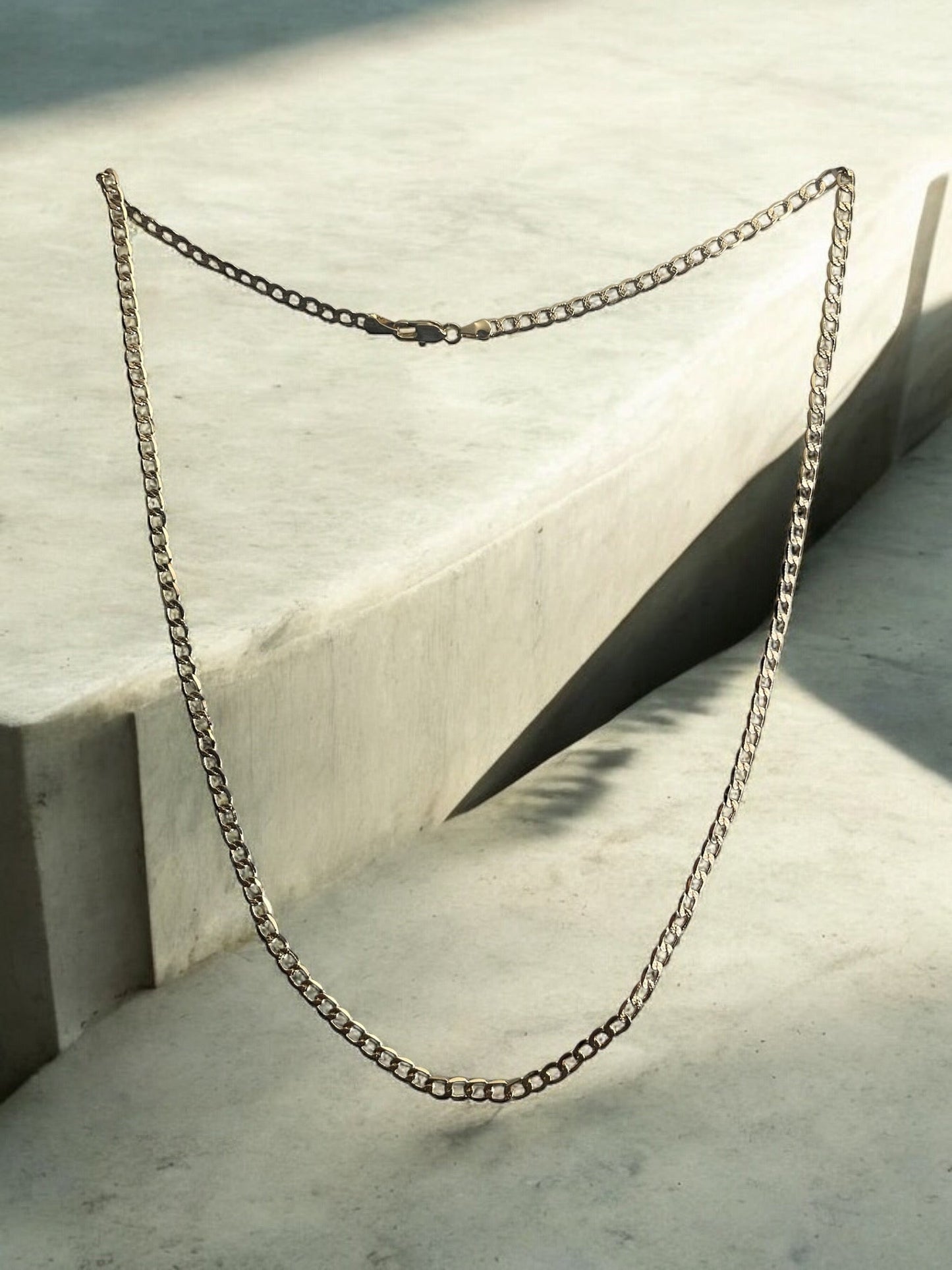 Chain Link 14k Gold Electroplated Necklace