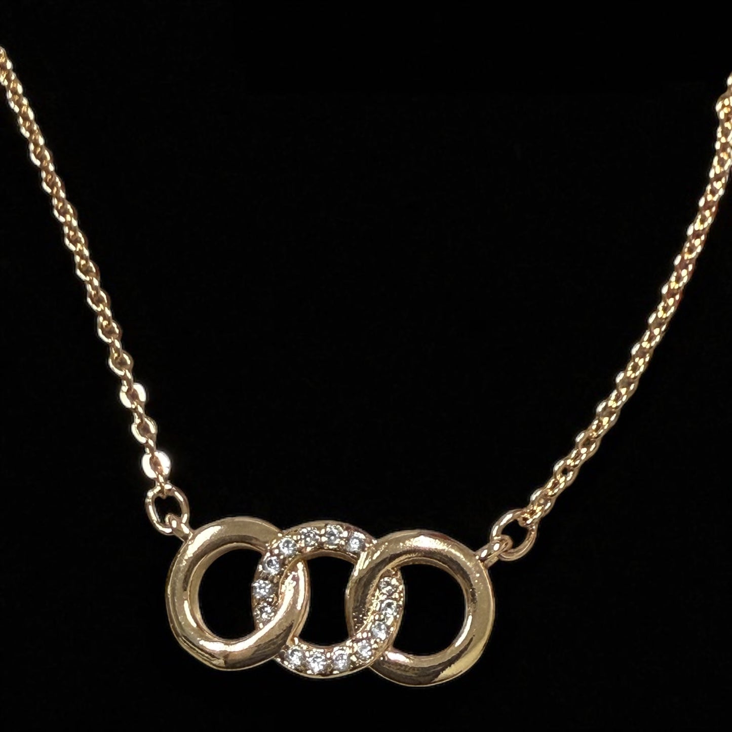 Circles 18k Gold Electroplated Necklace