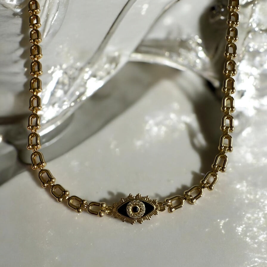 Evil Eye 14k Gold Electroplated Set