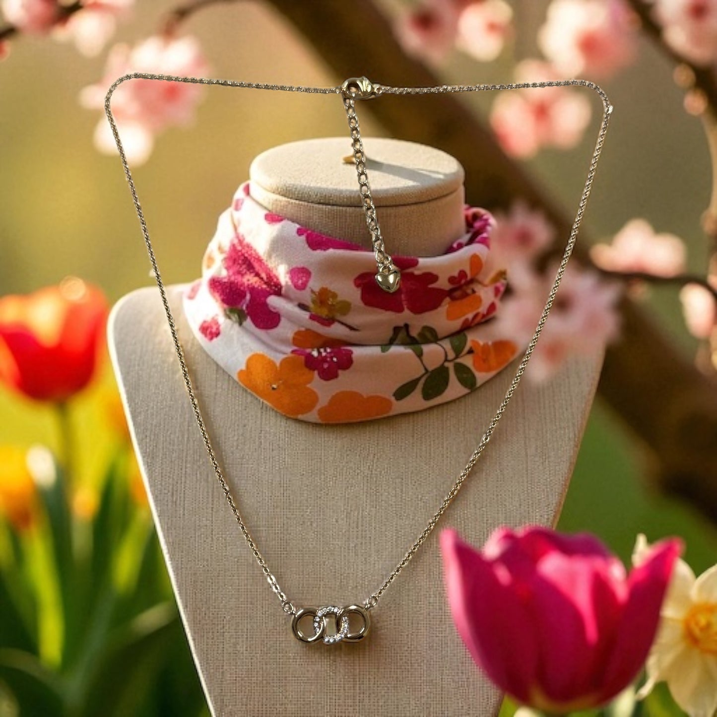 Circles 18k Gold Electroplated Necklace