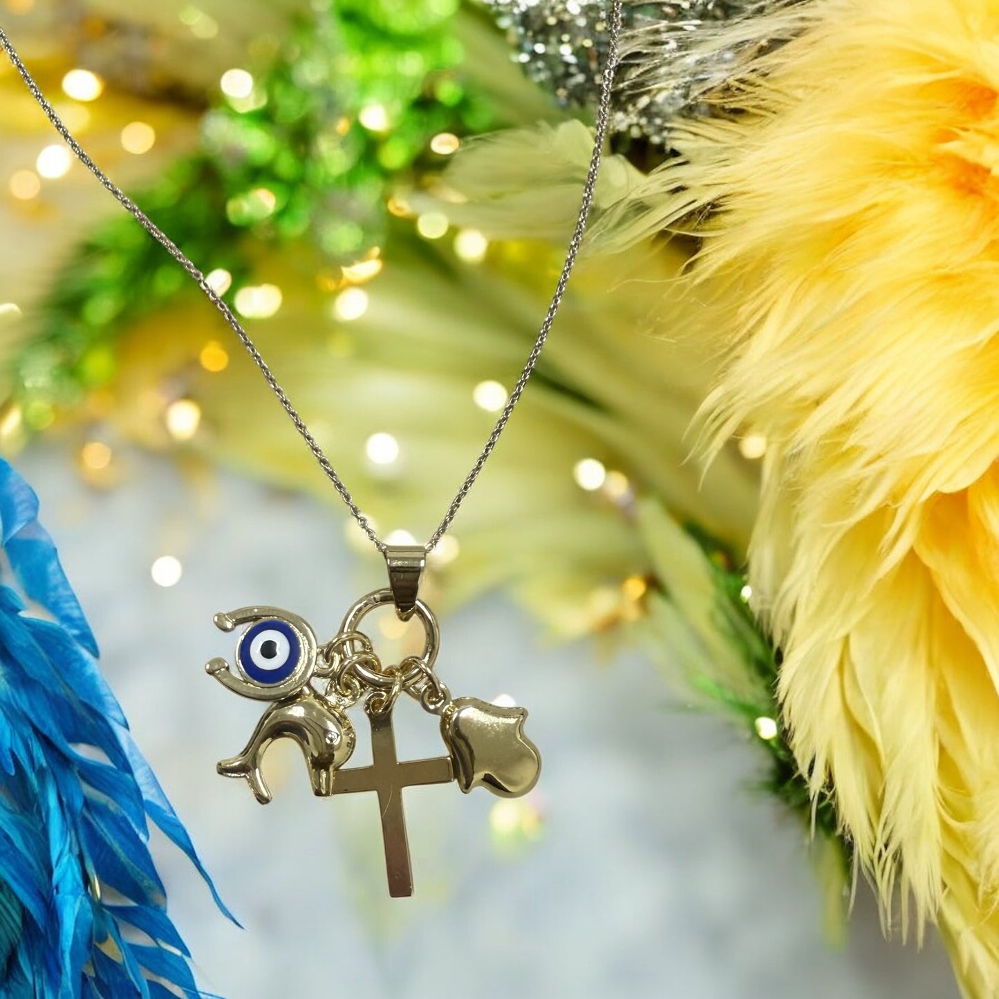 Lucky Charms 14k Gold Electroplated Pendant