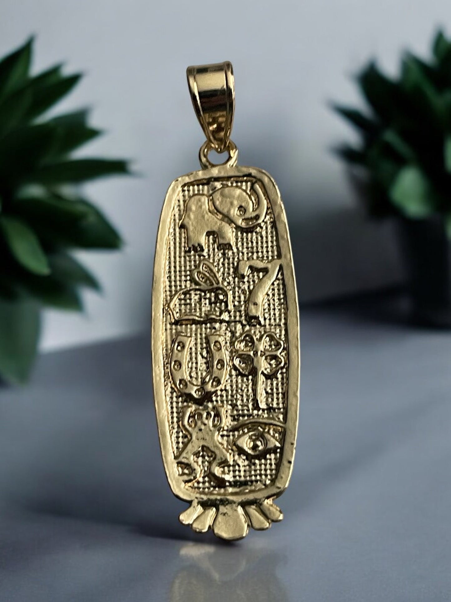 Lucky Charm 14k Gold Electroplated Pendant