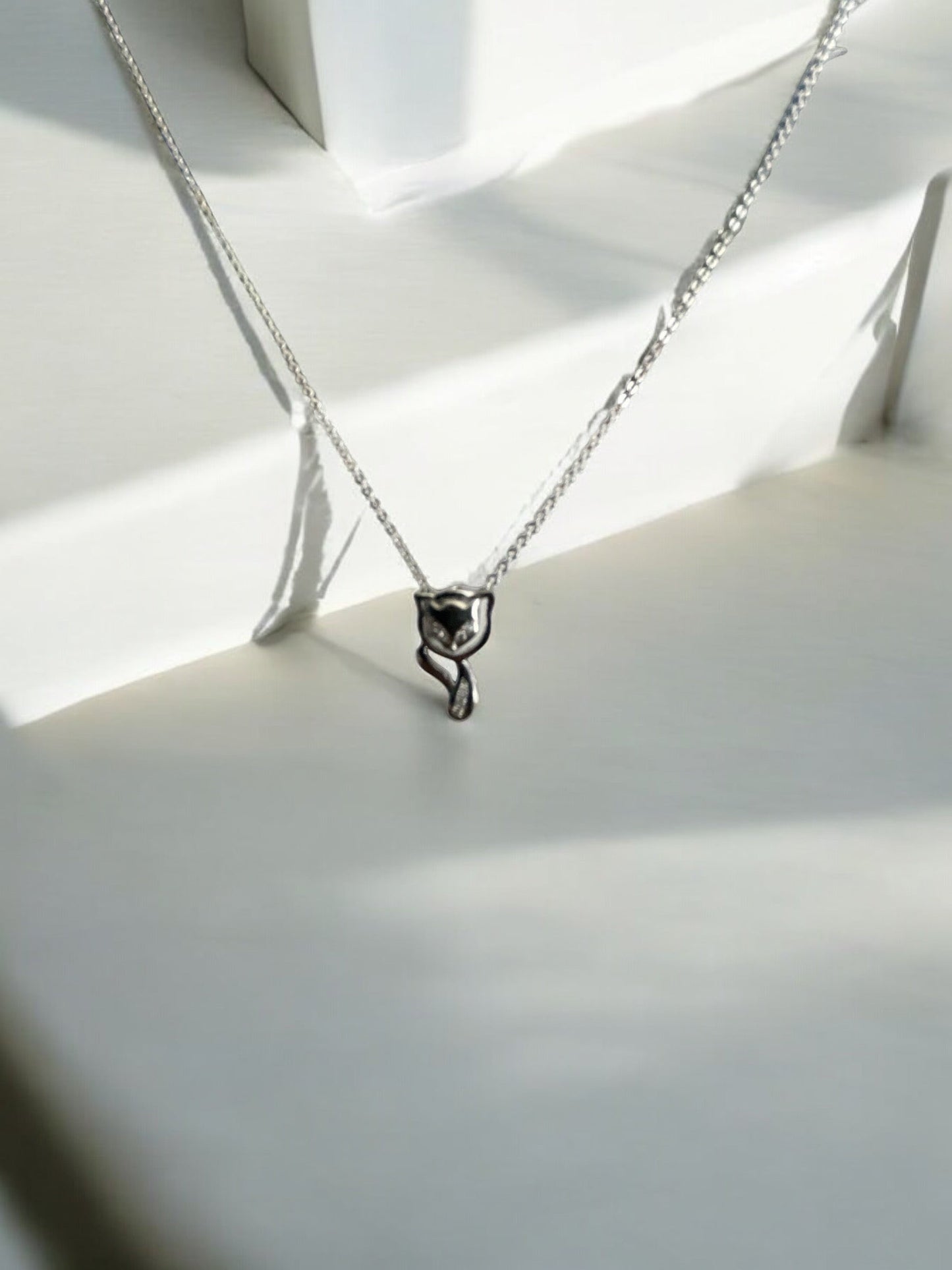 Kitty Theme Rhodium Electroplated Set