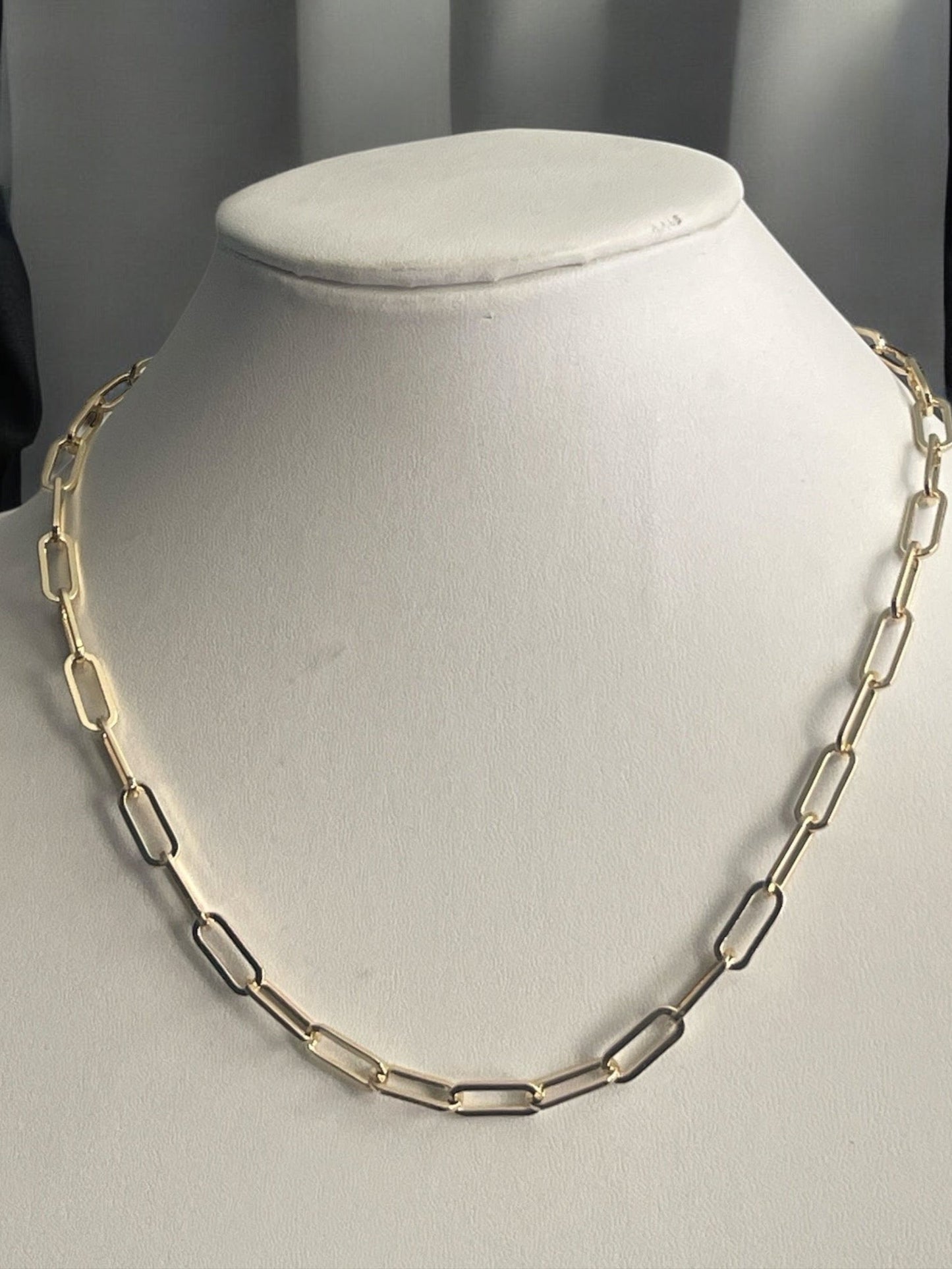 Paper Clip Design 14k Gold Electroplated Set